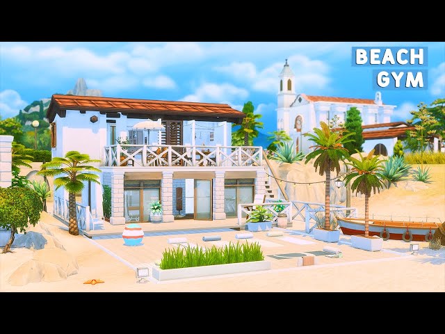 🌅⛱ Beach Gym & Yoga | No CC | The Sims 4: My Wedding Stories | Stop Motion Build