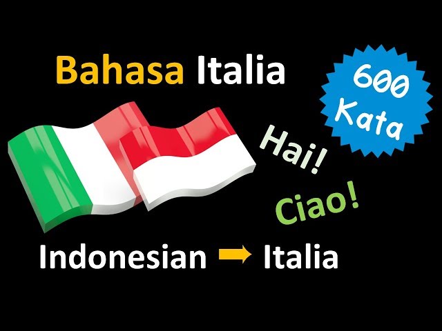 Belajar Bahasa Italia | Kosa kata Frase dan tatabahasa | Bahasa Indonesia