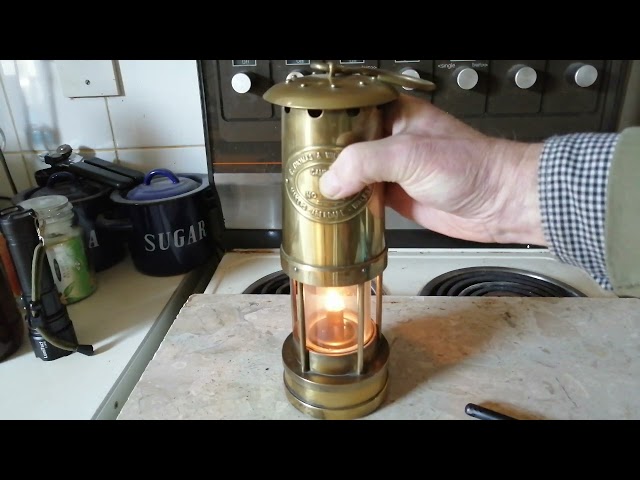 Antique E Thomas & Williams LTD Miner's Oil Lamp.