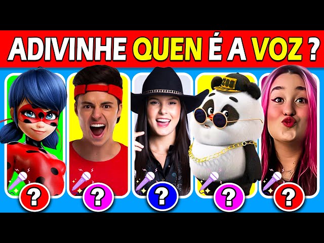 🔊 ADIVINHE QUEN É A VOZ? 🎤🎵 | Emilly vick, Bamboo Panda, Laydybug, Melody, Barbie, Ana Castela