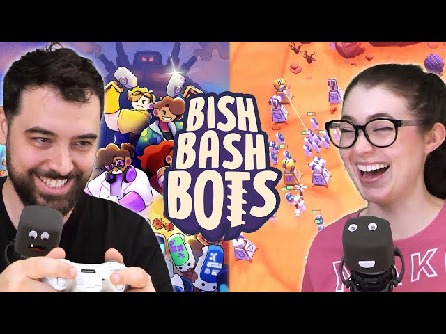 Testing our Teamwork in NEW Chaotic Tower Defense/Brawler Game, Bish Bash Bots