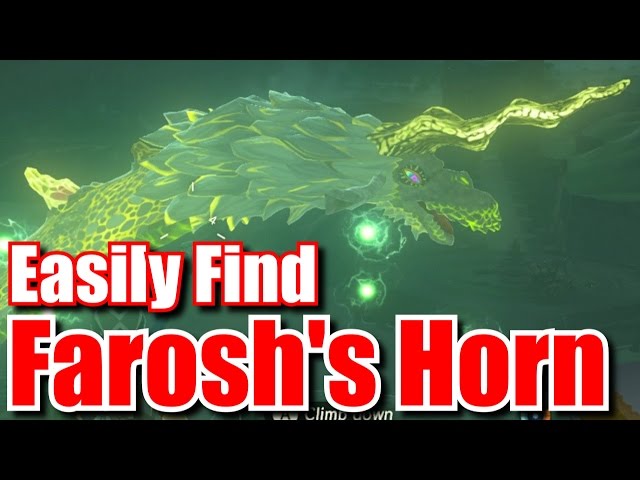 How To Get Shard of Farosh's Horn - Electric Dragon - Zelda Breath of the Wild Tips & Tricks