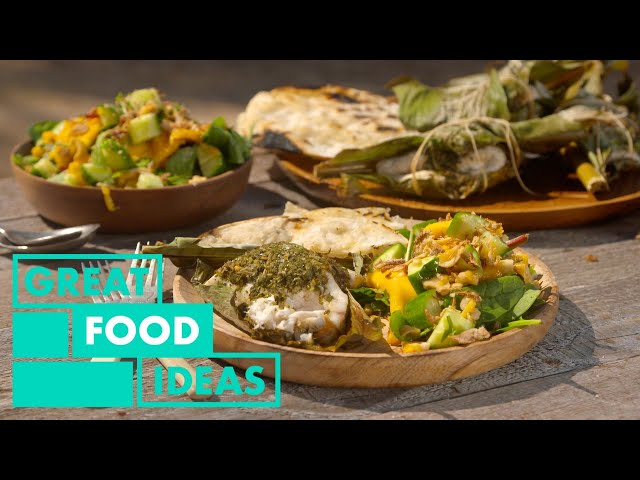Herb Crusted Snapper with Mango Salad | FOOD | Great Home Ideas