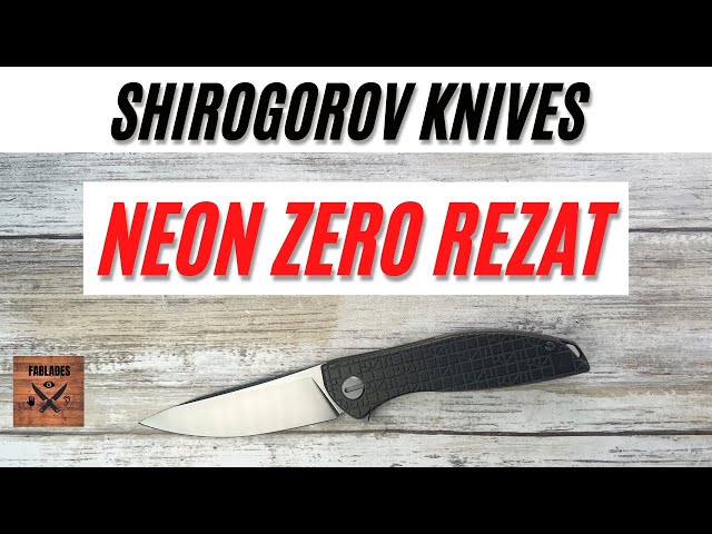 Shirogorov Neon Zero Rezat Sinkevich Design Limited Edition Pocketknife. Fablades Full Review