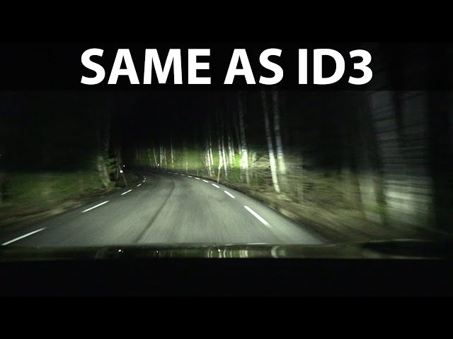 VW ID4 1st Max LED matrix headlights test