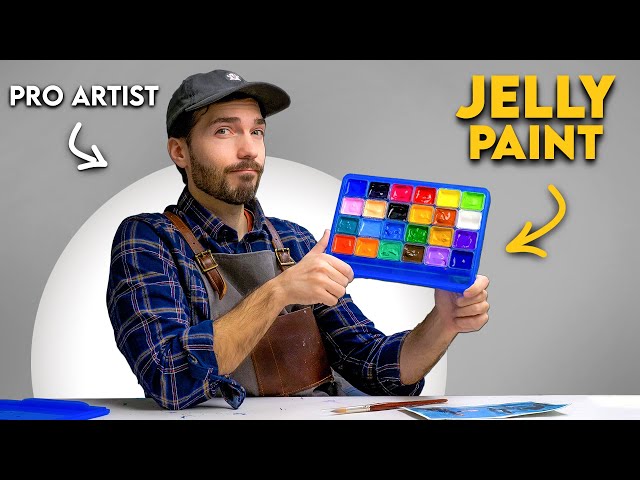 PRO ARTIST vs. JELLY GOUACHE PAINT (a total Disaster?)