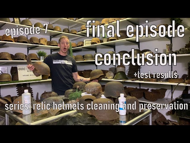 Final episode relic helmets cleaning with  Rocksteady militaria #relics  #rust #electrolysis #ww2