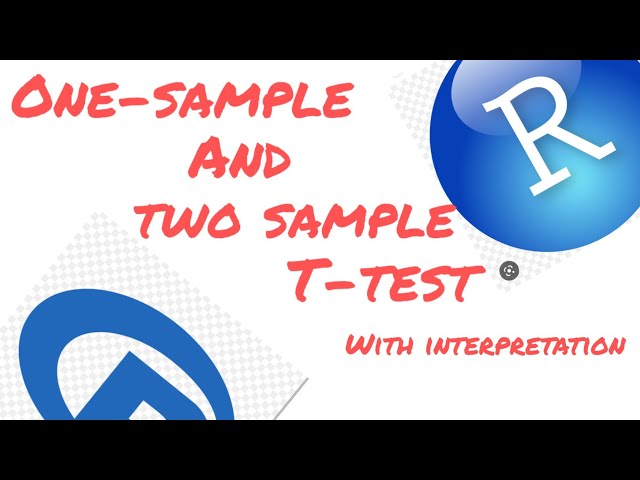 One sample T test. Two sample T test for equal & unequal variances assumed. Detailed interpretation