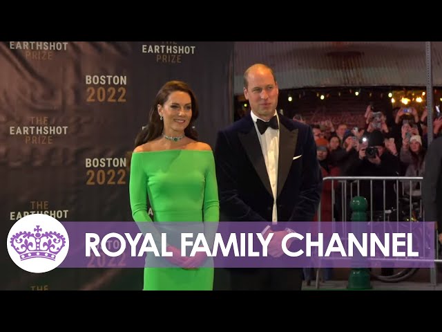 William and Kate greet stars at Earthshot Prize in Boston