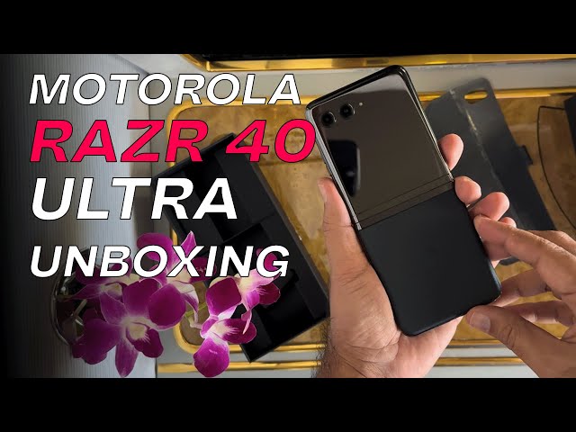 Motorola Razr 40 Ultra in Emirates First Class - Sky High Unboxing