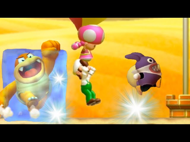 New Super Mario Bros. U Deluxe – 3 Players (Nabbit + Toadette + Luigi) #2