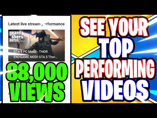 YouTube Studio Dashboard: How to View Your Top Performing YouTube VIDEOS