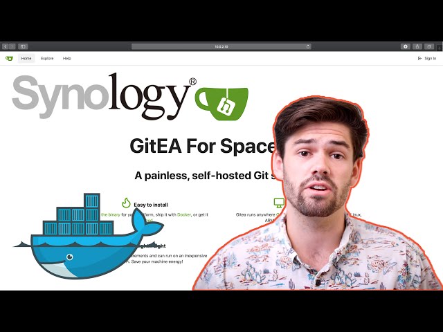 Install GitEA on Synology with Docker to Version Control your Code with HTTP Git! | 4K TUTORIAL