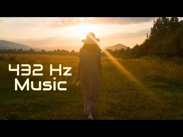 Healing Music with 432 Hz Tuning and Deep Sub Bass Pulsation, Meditation Music for Stress Relief