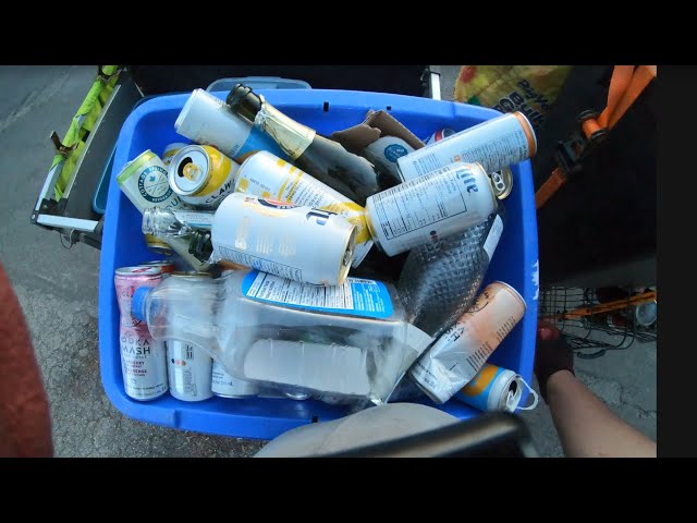 Thursday night collecting empties ￼