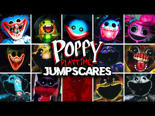 Poppy Playtime Chapter 1, 2, 3 - Todos los JUMPSCARES
