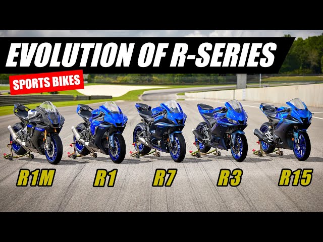 Evolution of R-Series (1998 - 2023) Yamaha Sports Bike Line Up