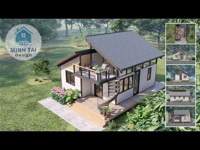 Modern Elegance - A Unique Home with Roof Deck & Detailed House Plan - Minh Tai Design 49 - MTD49