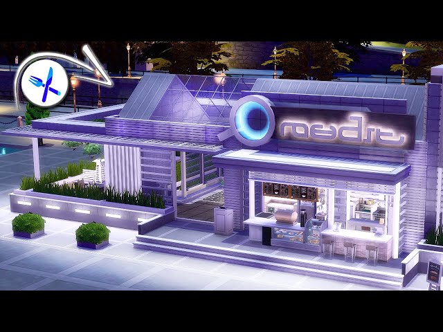 ☕️ Fashionable Wi-Fi Cafe • Modern Restaurant | NoCC | The Sims 4 | Stop Motion
