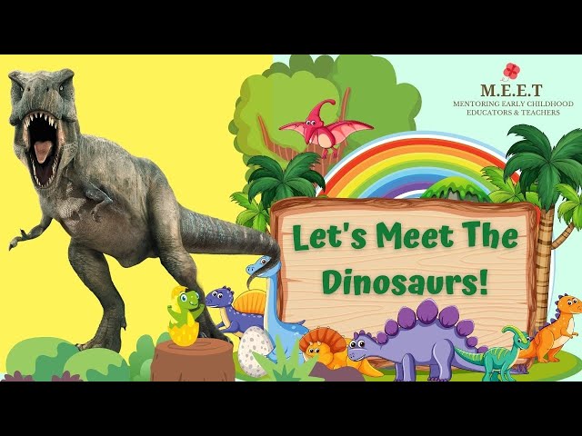 Let's Learn About Dinosaurs! Dinosaurs for Kids Educational video for Kindergarten, Primary Children