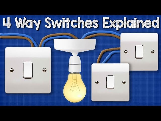 Four Way Switching Explained - How to wire 4 way intermediate light switch