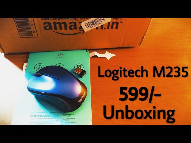 Logitech M235 Wireless Mouse Unboxing Amazon