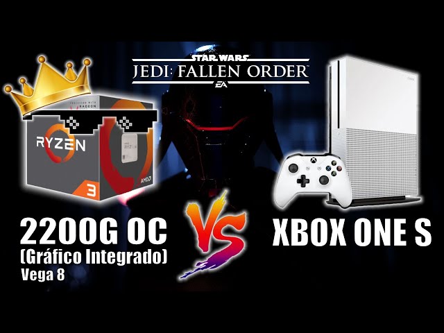 Gráfico Integrado (2200G) vs XBOX ONE S no STAR WARS Jedi Fallen Order. Quem leva a melhor?!