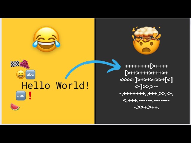 "Hello world" in 10 linguaggi di programmazione ASSURDI 🌎