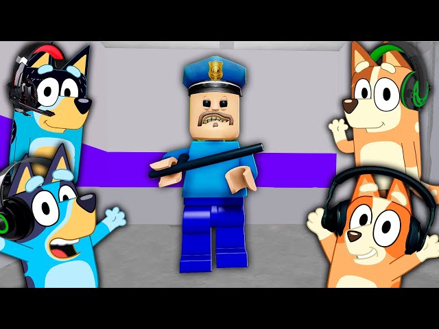 Bluey & Bingo Escape LEGO BARRY'S PRISON RUN!