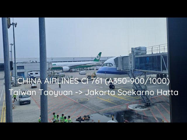 China Airlines Premium Economy CI761 Taipei To Jakarta