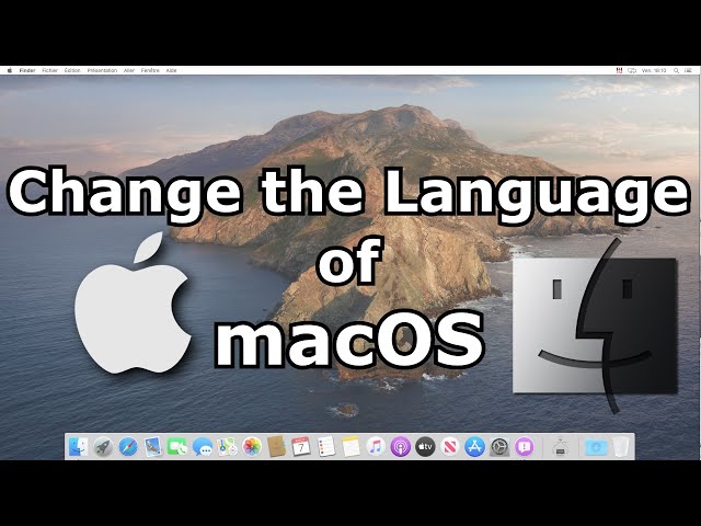 Change display and keyboard language in macOS