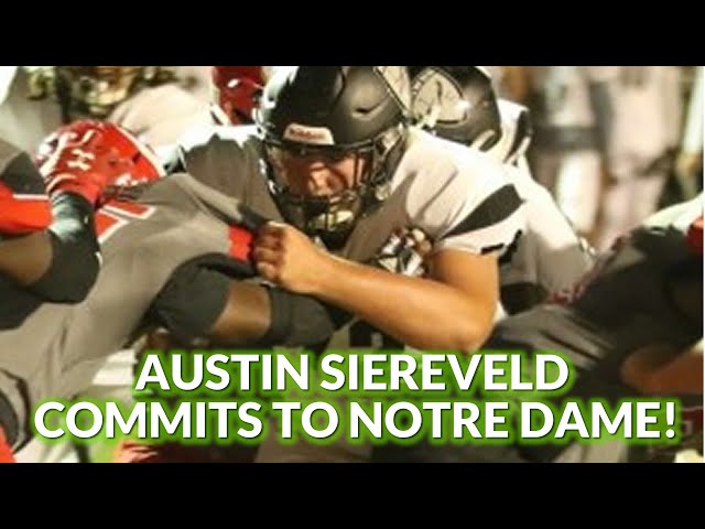 Notre Dame Football Recruiting News Today - Austin Siereveld Commits - #Shorts