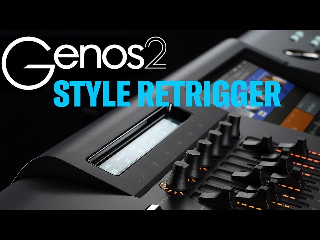 Genos 2: «Live Control» Endlosräder  belegen und die Funktion «Style Retrigger» verwenden