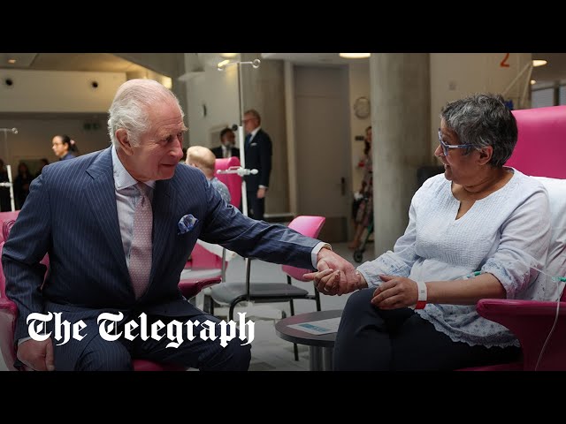 King Charles meets cancer patients in first public appearance since diagnosis