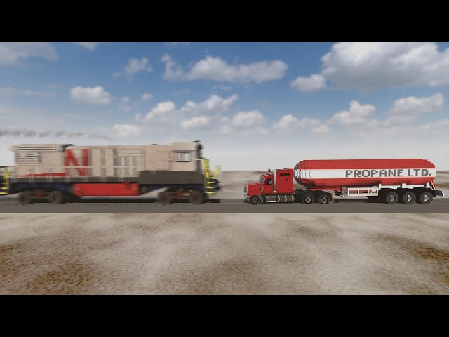 High Speed Train VS Propane Truck FACE TO FACE | Teardown Clip