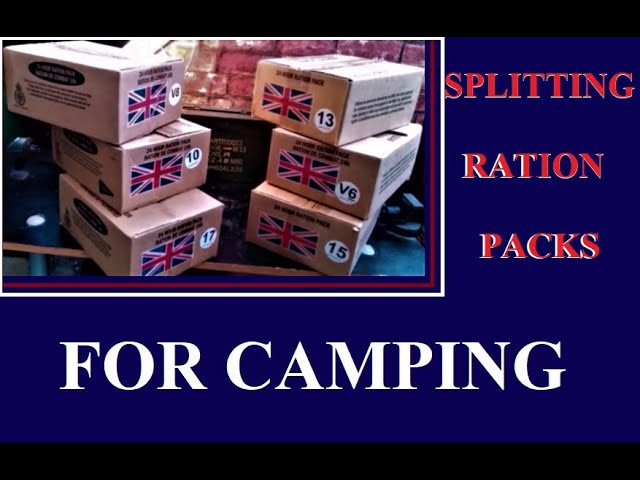 RATION PACKS (Splitting For Camping)....bexbugoutsurvivor. FULL VIDEO MEMBERS ONLY