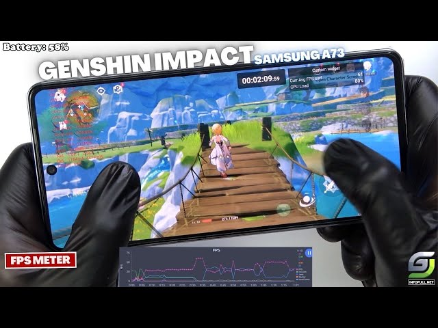 Samsung Galaxy A73 Test game Genshin Impact Low Graphics Test: How Does It Perform?