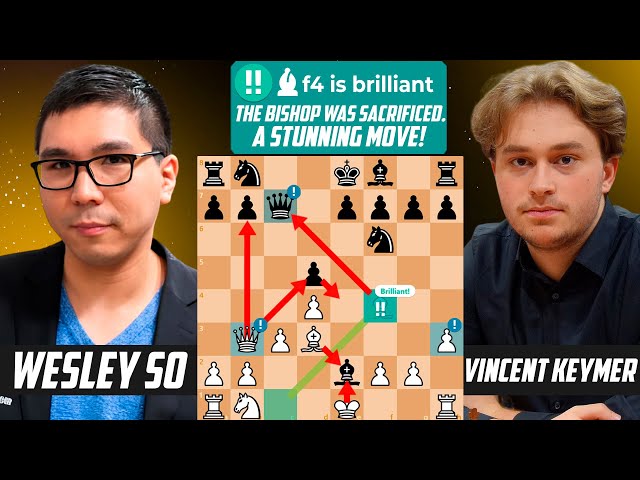 Wesley So *STUNNED* Vincent Keymer with Brilliant Bishop Sacrifice - Titled Tuesday 2022