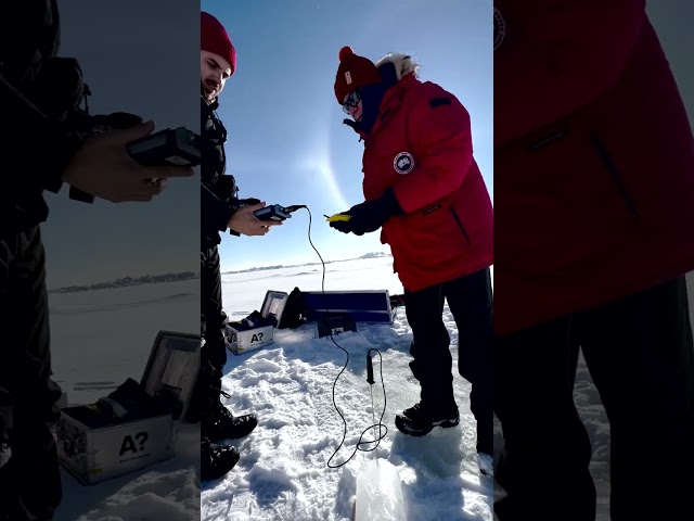 Collecting Ice And Snow Data In Antarctica | TRACKS #shorts #tracks #snow