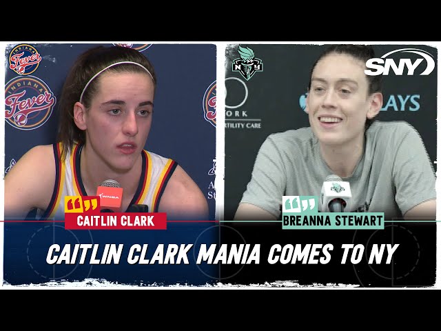 Caitlin Clark on playing in New York vs Liberty, Breanna Stewart on Clark's  immediate impact | SNY