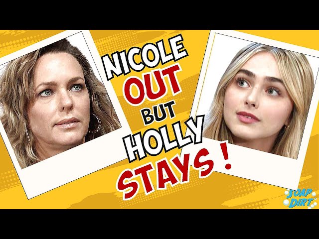 Days of our Lives Comings & Goings: Holly Stays, Nicole Out - Ins & Outs 2024! #dool #daysofourlives