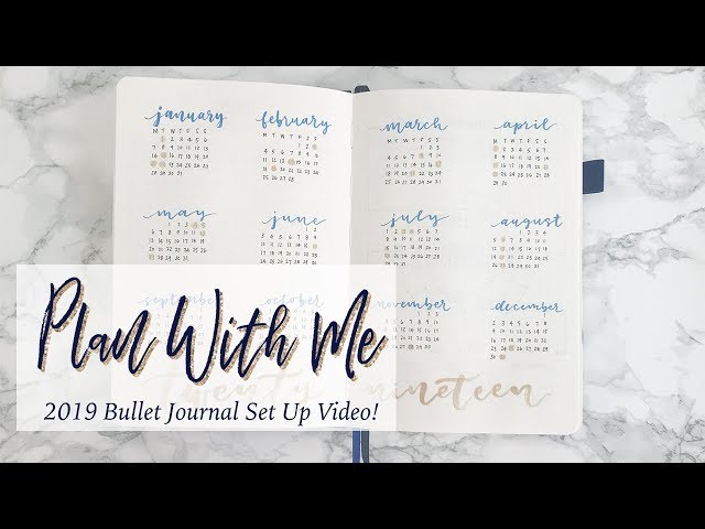 2019 Bullet Journal Set Up | Part 1 - Annual Spreads