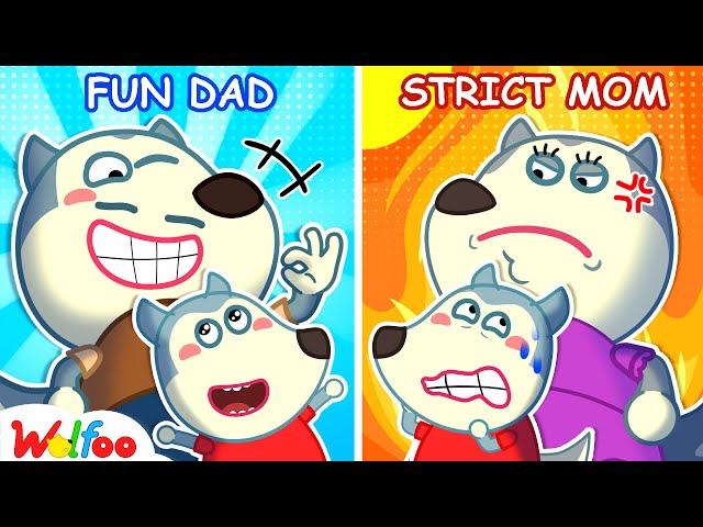 Strict Mom vs Fun Dad, Who Love Wolfoo More? Kids Stories About Family | Wolfoo Channel