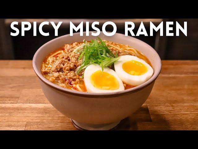 Creamy, Spicy Miso Ramen in 15 Minutes