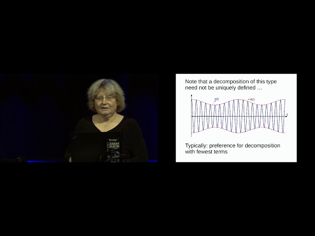 Ingrid Daubechies, "Mathematical Frameworks for Signal and Image Analysis," Lecture III