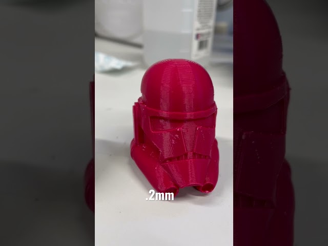 Testing to see if Layer height￼ On a 3-D printer really makes a difference￼.￼