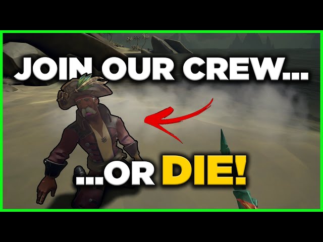 SINKING PEOPLES BOATS AND GIVING THEM A CHANCE TO JOIN OUR CREW │ Sea of Thieves - Funny Moments