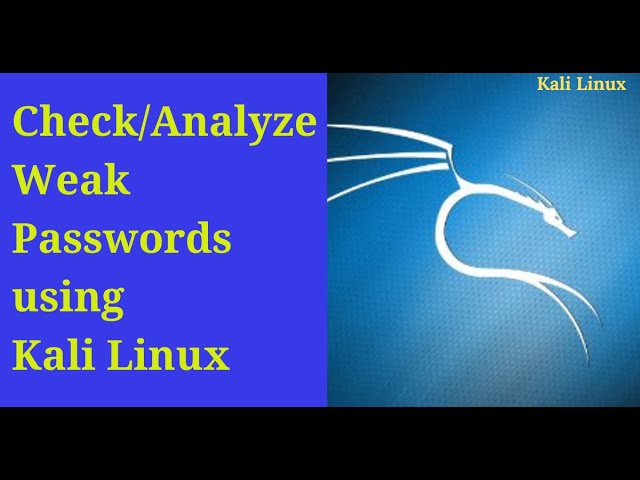 Analyze Password List using Kali linux