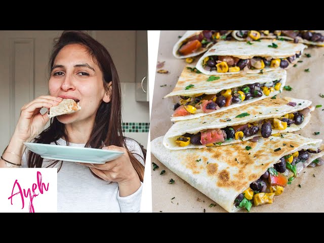Vegetarian Quesadillas - Cooking With Ayeh