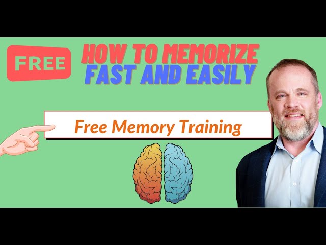 Increase Memory Power- Learn Faster, Remember More - Free Memory Training from Ron White
